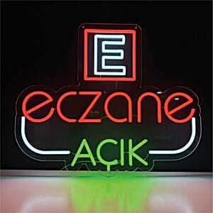 Eczane Tabela Neon Led
